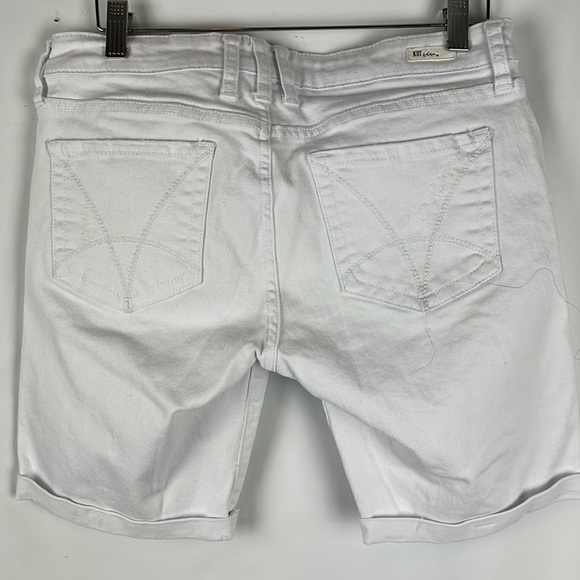 KUT from The Kloth Catherine Boyfriend White Summer Relaxed Fit Shorts Size 4 - Picture 8 of 11